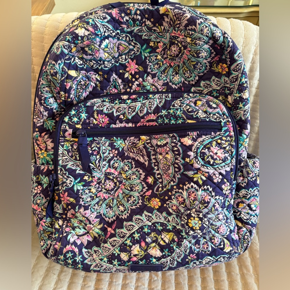 Vera Bradley campus backpack in French paisley
